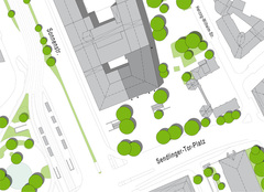 Denkmalschutz_Einzeldenkmal am Sendlinger-Tor-Platz München_Lageplan Tröger Architekten München 1/3